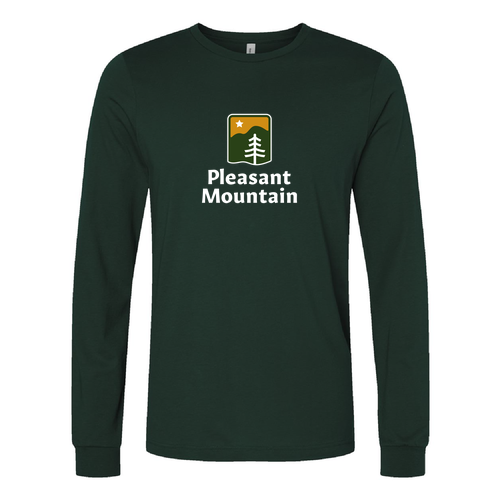 Pleasant Mountain Logo 1 Full color -- Longsleeve Forest