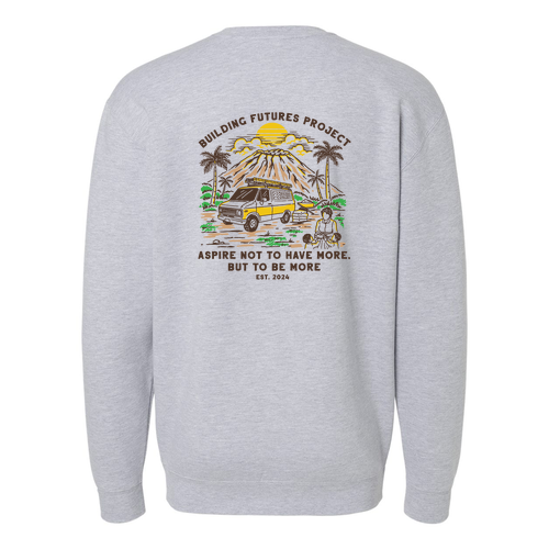 Independent Trading Co. Heavyweight Crewneck Sweatshirt -- Grey Heather