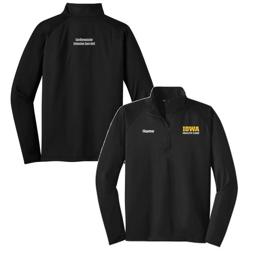 Sport Tek Sport Wick Stretch Half Zip Pullover -- Black
