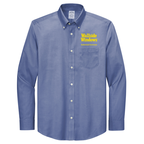 Brooks Brothers Wrinkle-Free Stretch Pinpoint Shirt -- Cobalt Blue