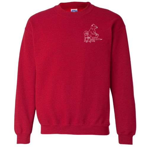 Gildan Heavy Blend Crew Neck Sweatshirt -- Antique Cherry Red