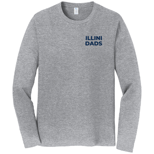 Illini Dads Long Sleeve Tee -- Athletic Heather
