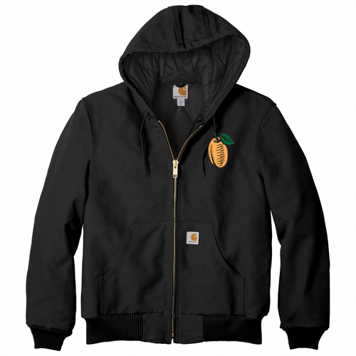 Carhartt Quilted-Flannel-Lined Duck Active Jacket -- Black