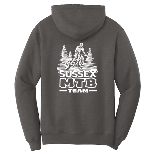 Port and Company Core Fleece Pullover Hooded Sweatshirt -- Charcoal