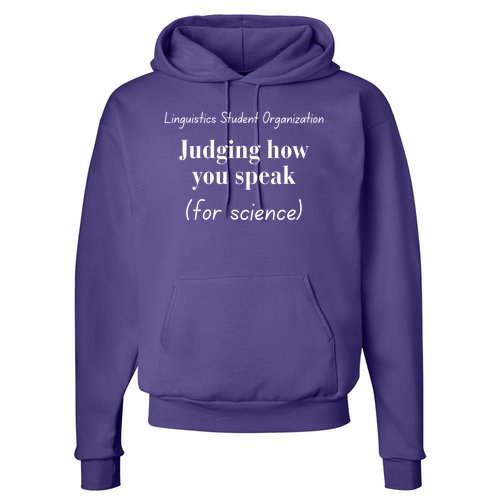 Hanes 7.8 Oz., 50/50 Comfort Blend Fleece Pullover Hood Adult Judge Purple