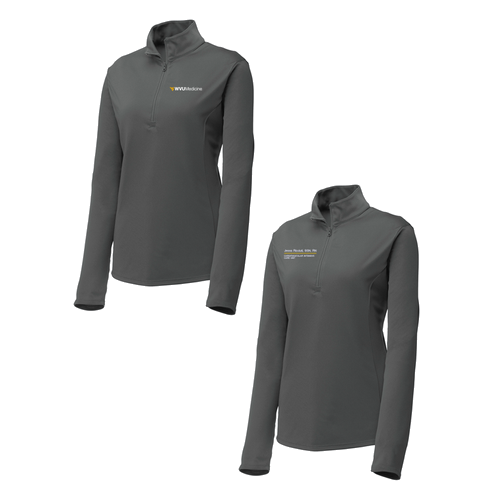 Sport-Tek Ladies PosiCharge Competitor Quarter Zip Pullover -- Iron Grey