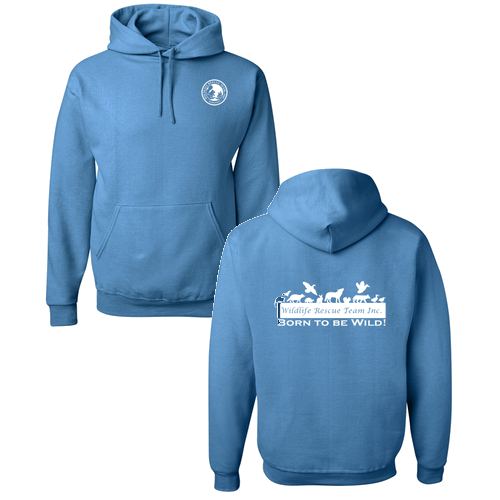 Jerzees 8 oz 50/50 Nublend Adult Hooded Sweatshirt -- Columbia Blue