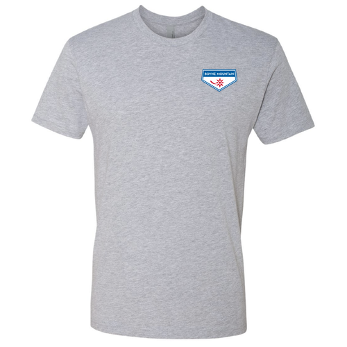 Boyne Mountain Logo 2 Full Color -- Short Sleeve Heather Grey
