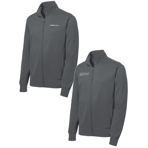 Sport-Tek Sport-Wick Fleece Full-Zip Jacket -- Dark Smoke Grey