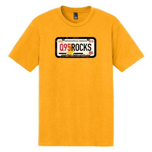 District Made Mens Perfect Tri Crew Tee -- Gold