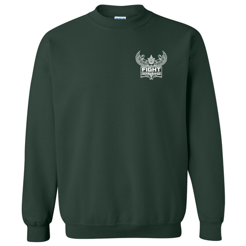 Gildan Heavy Blend Crew Neck Sweatshirt -- Forest Green