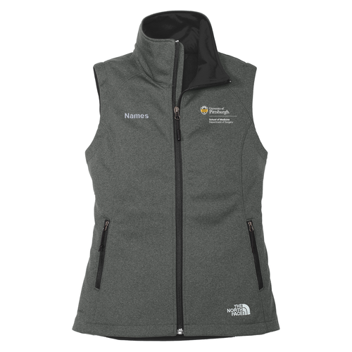 The North Face Ladies Ridgewall Soft Shell Vest -- Dark Grey Heather