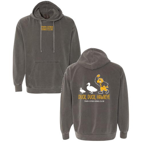 Comfort Colors Garment Dyed Hooded Pullover Sweatshirt -- Pepper