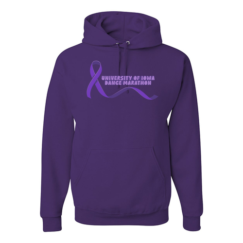 Jerzees 8 oz 50/50 Nublend Adult Hooded Sweatshirt -- Deep Purple