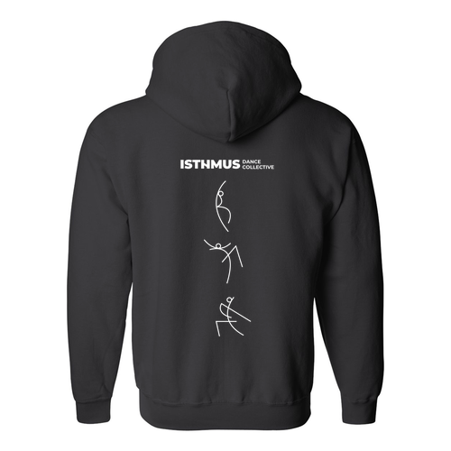 Gildan Full Zip Hooded Sweatshirt -- Black