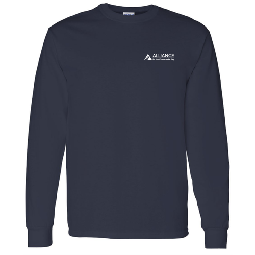 Gildan Heavy Cotton Longsleeve Basic T-Shirt -- Navy