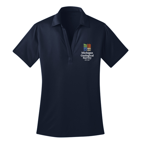 Port Authority Ladies Silk Touch Performance Polo -- Navy