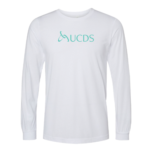 Bella+Canvas Unisex Triblend Long Sleeve Tee -- Solid White Triblend