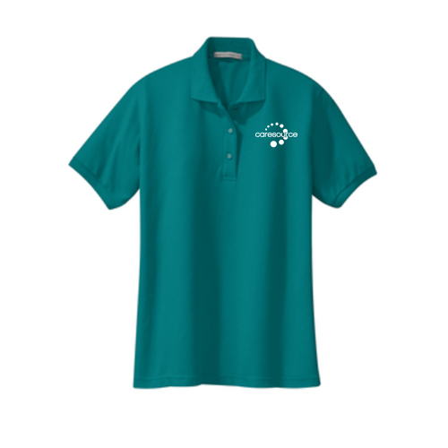 Ladies Port Authority Silk Touch Sport Shirt Teal Green