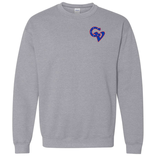 CV Horseshoe Crewneck-- Sport Grey