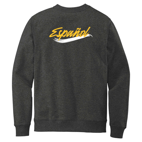 Español District Re-Fleece Crew -- Charcoal Heather
