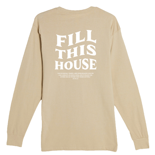 Lane Seven Heavyweight Long Sleeve T-Shirt -- Mushroom