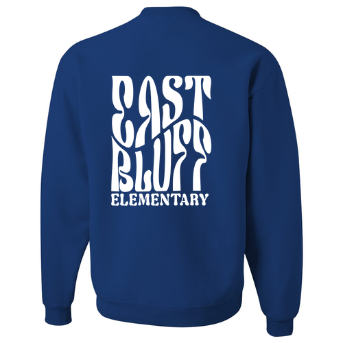 Jerzees 8 Oz., 50/50 Nublend Fleece Crew -- Royal