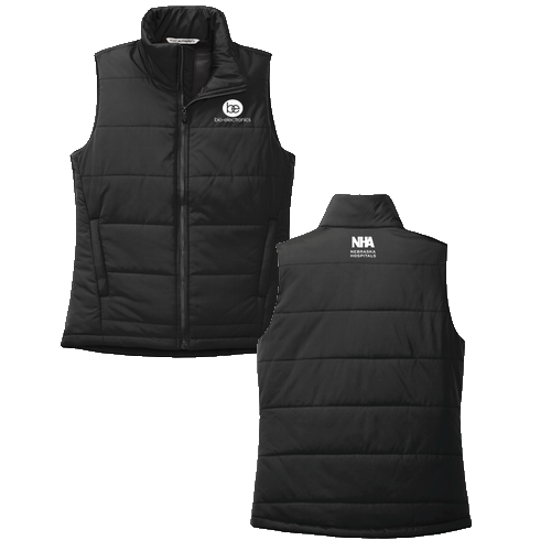 Port Authority Ladies Puffer Vest -- Deep Black
