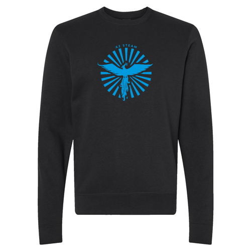 J. America BTB Fleece Crew -- Black