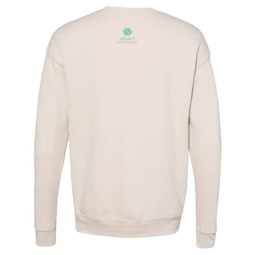 Mens/Unisex Bella Canvas Soft Sponge Fleece Raglan Crewneck Sweatshirt -- Heather Dust