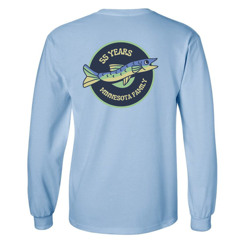 Gildan Heavy Cotton Longsleeve Basic T-Shirt -- Light Blue