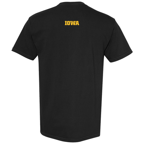Hawkeye Family Logo Comfort Colors Unisex Garment-Dyed Heavyweight T-Shirt -- Black
