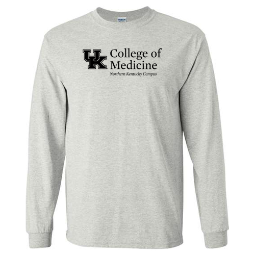 Gildan Ultra Cotton Longsleeve Basic T-Shirt -- Ash