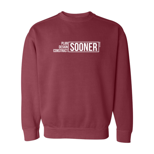 Comfort Colors Crewneck Sweatshirt -- Crimson