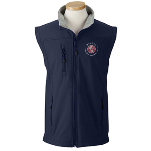 Devon and Jones Men's Softshell Vest -- Navy