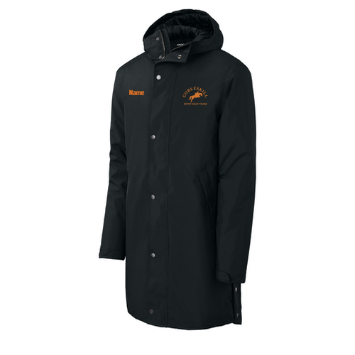 Sport-Tek Waterproof Insulated Sideline Black Parka