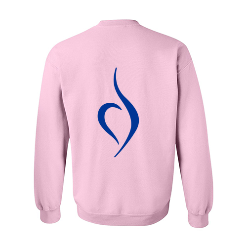 Gildan Heavy Blend Crew Neck Sweatshirt -- Light Pink