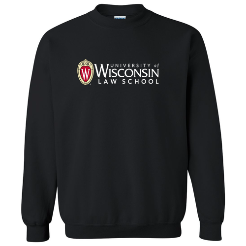 Gildan Heavy Blend Crew Neck Sweatshirt Black Crest Logo