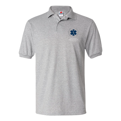 National EMS Memorial Unisex Polo Shirt Light Steel