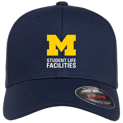Yupoong Flexfit Mid Profile Hat -- Navy