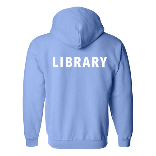 Regular Gildan Full Zip Hooded Sweatshirt -- Carolina Blue