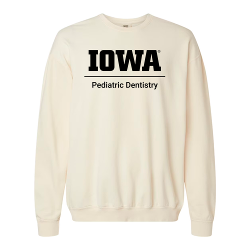 Comfort Colors Unisex Garment-Dyed Lightweight Fleece Crewneck Sweatshirt -- Ivory