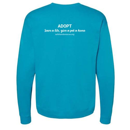 Hanes EcoSmart Crewneck Sweatshirt -- Teal