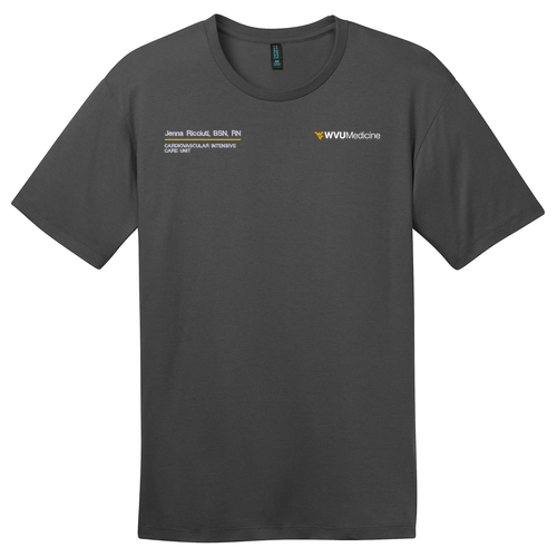 District Made Men's Perfect Weight Crew Tee -- Charcoal
