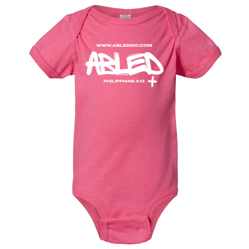 Infant Rabbit Skins Fine Jersey Bodysuit -- Hot Pink