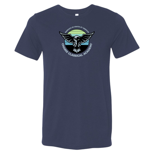Charis Academy Bella Canvas Triblend T-Shirt -- Navy TriBlend