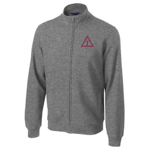 Triangle Full Zip Sweatshirt -- Vintage Heather