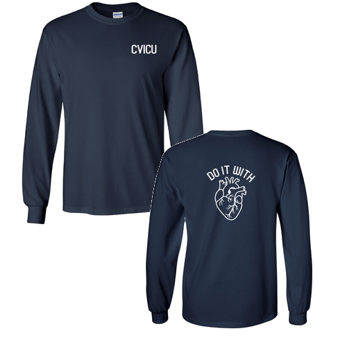 Gildan Ultra Cotton Longsleeve Basic T-Shirt -- Navy