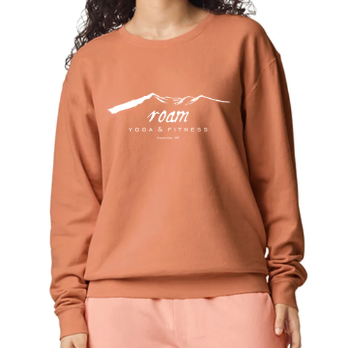 Comfort Colors Lightweight Adult Ringspun Crewneck Sweatshirt -- Yam