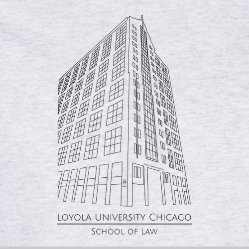 Corboy Law Center Hooded Sweatshirt -- Ash